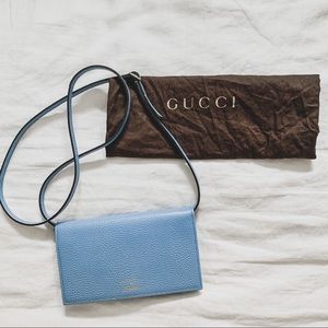 SOLD!!! Gucci wallet on strap cross body